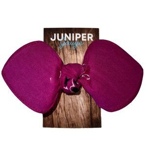 Magenta Paisley Rockabilly Bandana Knotted Hair Bow